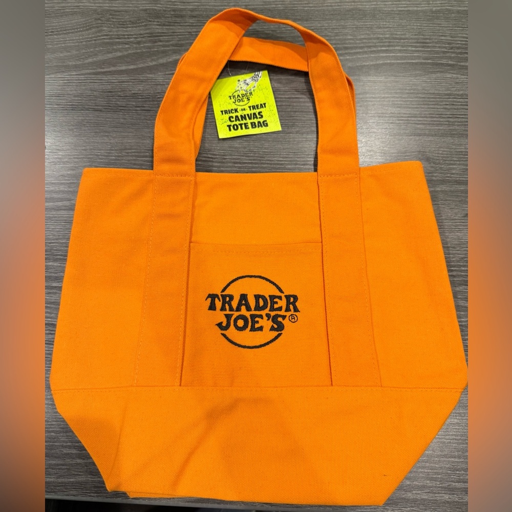 Trader Joe's Purple Canvas mini Tote Bag
